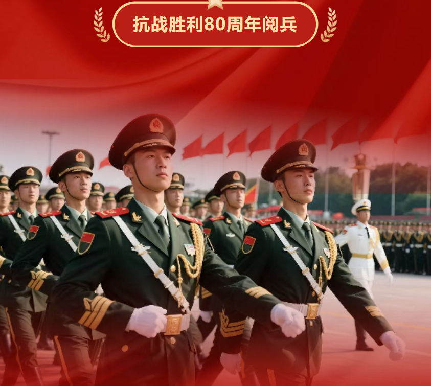 同上爱国课，共燃赤子心！全校师生集中收看九三大阅兵